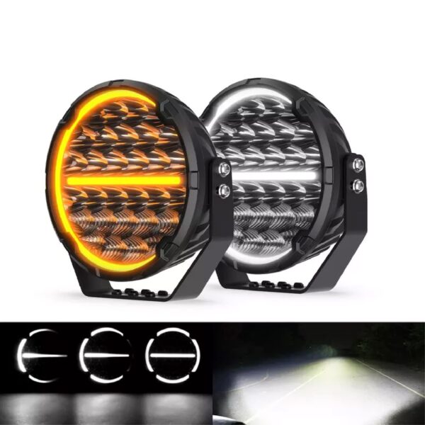 Halógenos 9 Inch DRL (White and yellow) - Imagen 3