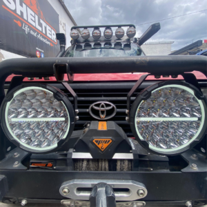 Halógenos 9 Inch DRL (White and yellow)