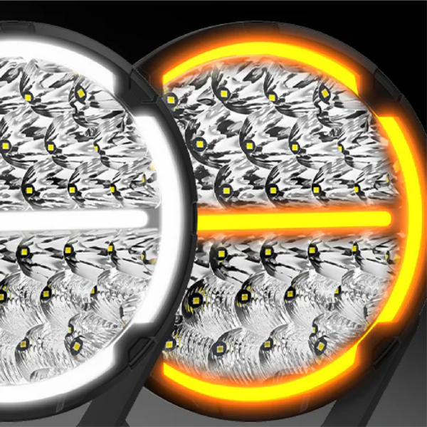 Halógenos 9 Inch DRL (White and yellow) - Imagen 7
